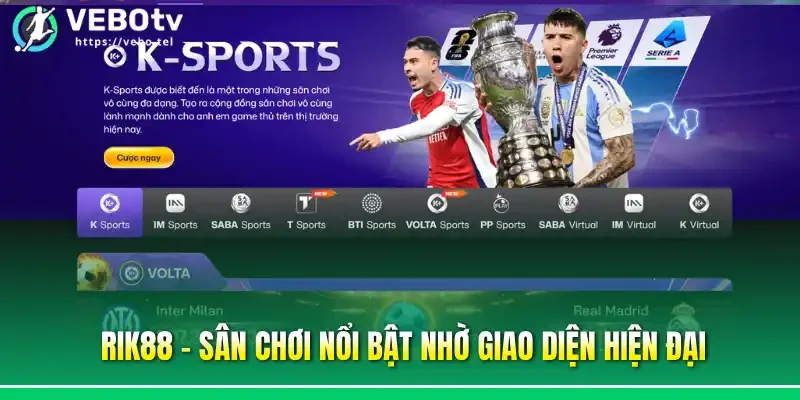 Rik88 - Sân chơi nổi bật nhờ giao diện hiện đại