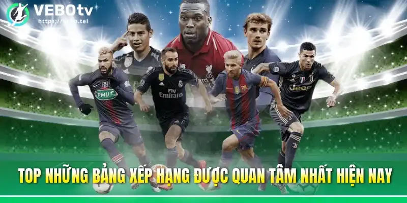 Top những bảng xếp hạng được quan tâm nhất hiện nay