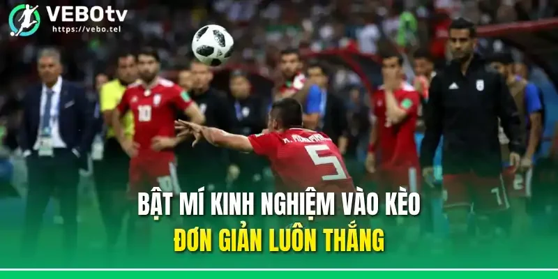 Bật mí kinh nghiệm vào kèo đơn giản luôn thắng