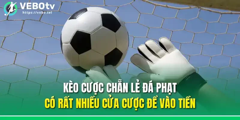 Kèo cược chẵn lẻ đá phạt có rất nhiều cửa cược để vào tiền