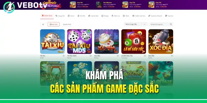 Khám phá các sản phẩm game đặc sắc