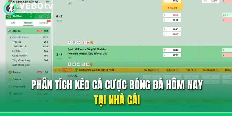 Phân tích kèo cá cược bóng đá hôm nay tại nhà cái