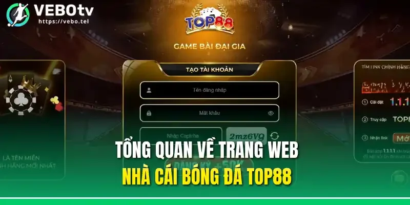 Tổng quan về trang nhà cái bóng đá Top88