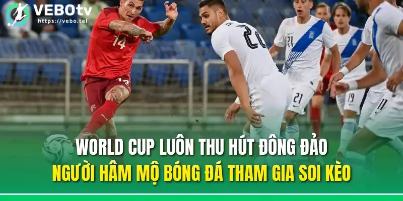 World Cup luôn thu hút đông đảo người hâm mộ bóng đá tham gia soi kèo